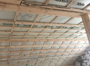 Утепление скатов и потолка полумансардного этажа